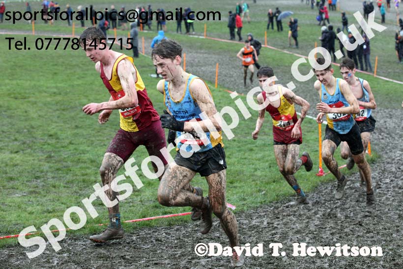 Senior boys 2019 New Balance English Schools Cross Country Champs, Temple Newsam, Leeds. Photo:  David T. Hewitson/Sports for All Pics